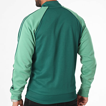 Adidas Originals - SST IY8731 Giacca con zip a righe verdi