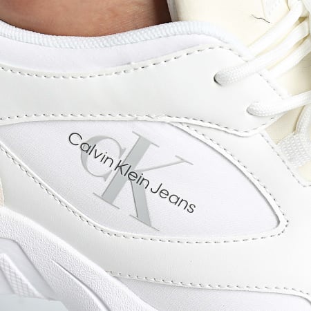 Calvin Klein - Baskets Retro Tennis Low Laceup 0985 C White B White Stormfront