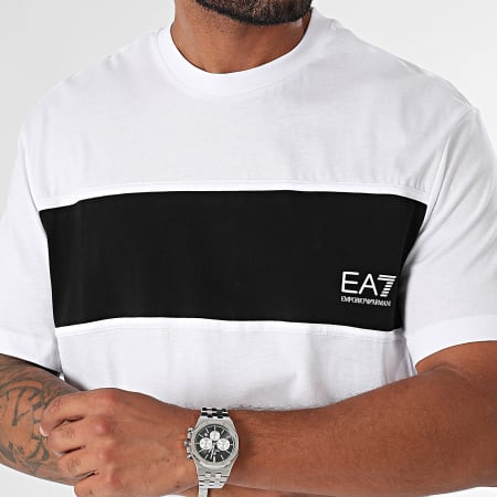 EA7 Emporio Armani - Camiseta 6DPT47-PJTJZ Blanco Negro