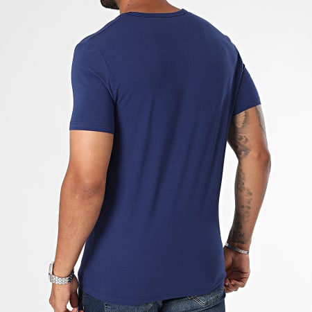 Emporio Armani - Juego de 2 camisetas con cuello en V 111849-4F717 Azul marino Blanco