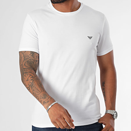 Emporio Armani - Lote de 2 camisetas 111267-4F720 Blanco Negro