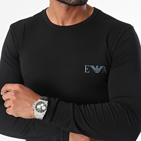 Emporio Armani - T-shirt met lange mouwen 111023 Zwart