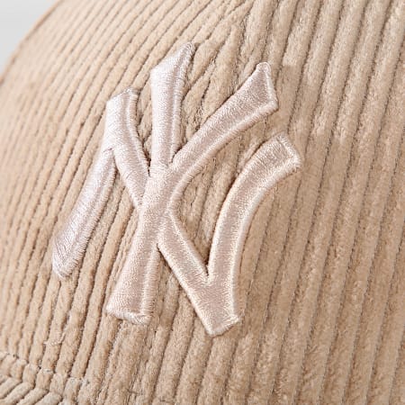 New Era - Gorra de pana 9Forty NY 60565329 Beige