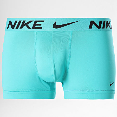 Nike - Juego de 3 bóxers Dri-Fit Essential Micro KE1156 Verde fluorescente Gris Azul Turquesa