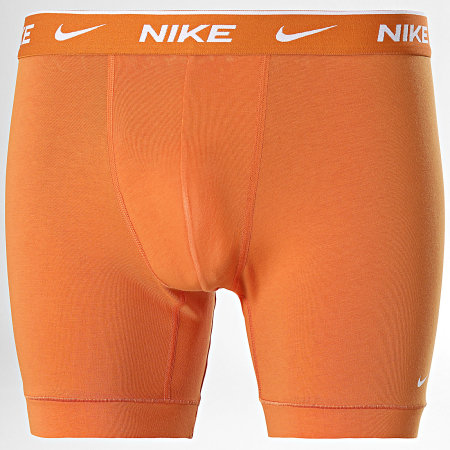 Nike - Set di 3 boxer KE1007 nero navy arancione