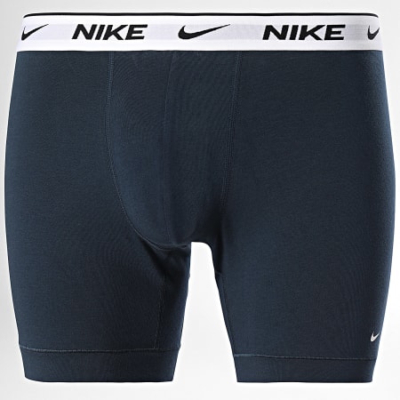 Nike - Set De 3 Boxers KE1007 Negro Azul Marino Naranja