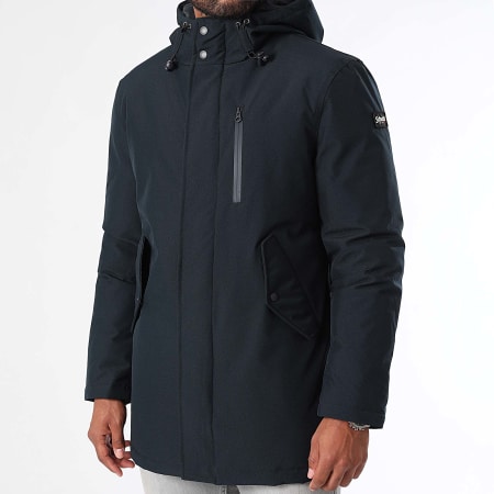 Schott NYC - M532 Parka in pelliccia blu navy