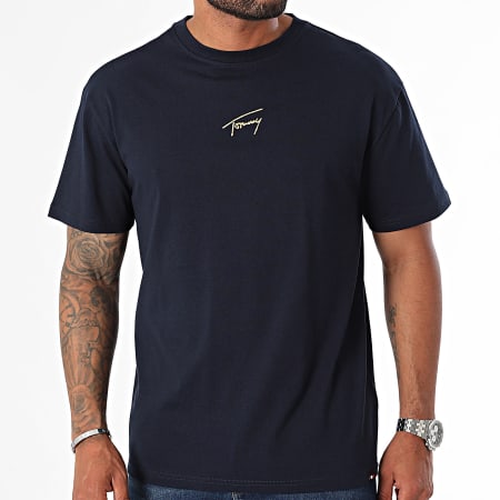 Tommy Jeans - Camiseta Gold Signature 9692 Navy Gold