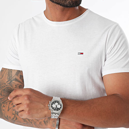 Tommy Jeans - Set van 2 Jaspe 9711 Wit Zwart Gevlekt T-shirts