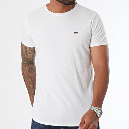 Tommy Jeans - Set van 2 Jaspe 9711 Wit Zwart Gevlekt T-shirts