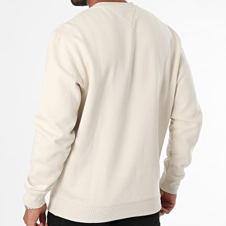 Tommy Jeans - Sweat Crewneck Regular Fit Flag 0741 Beige