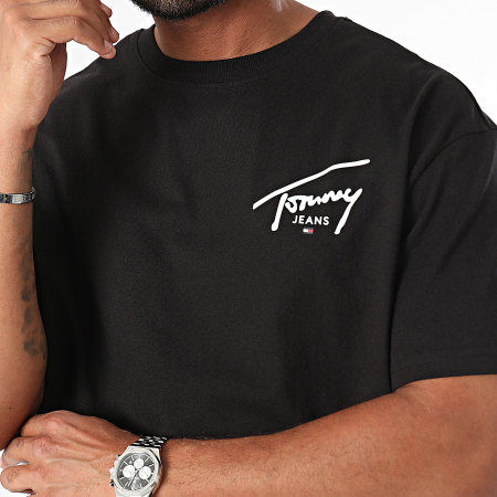 Tommy Jeans - Tee Shirt Regular Signature Print 8536 Noir