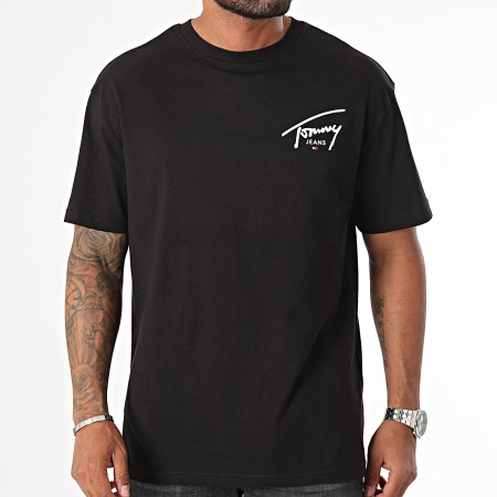 Tommy Jeans - Tee Shirt Regular Signature Print 8536 Noir