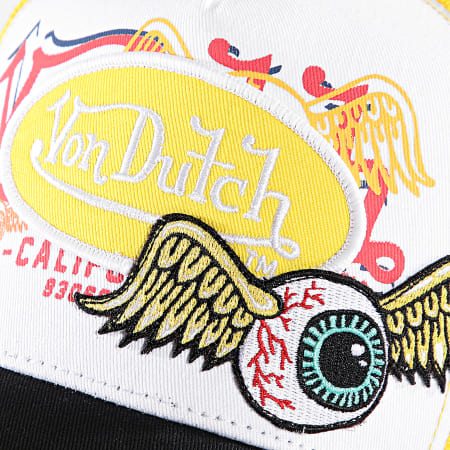 Von Dutch - Cas1 Trucker Cap Wit Zwart Geel