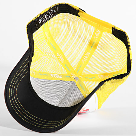 Von Dutch - Cas1 Trucker Cap Blanco Negro Amarillo