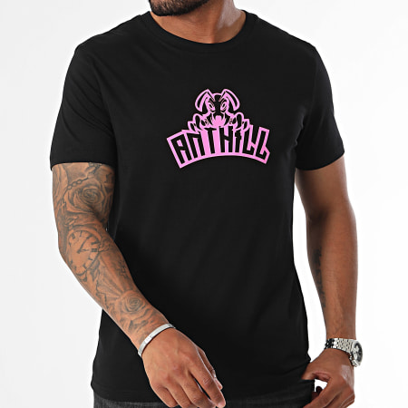 Anthill - Maglietta E-Sport Nero Rosa Fluo