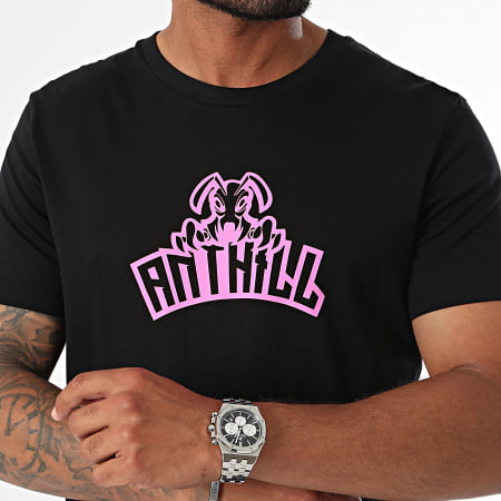 Anthill - T-shirt E-Sport Zwart Roze Fluo