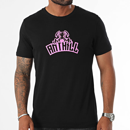 Anthill - Maglietta E-Sport Nero Rosa Fluo