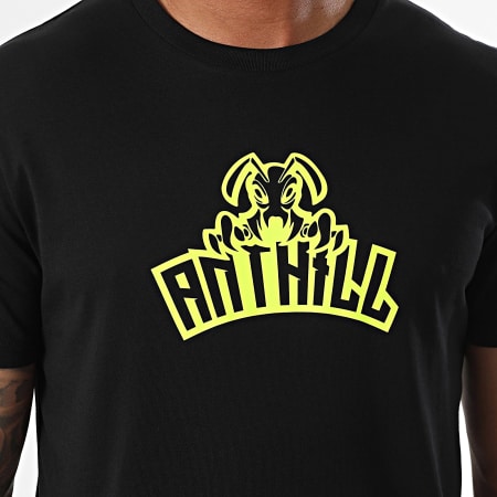 Anthill - T-shirts E-Sport Zwart Geel Fluo