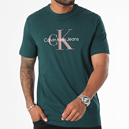 Calvin Klein - T-shirts 40EM286 Donkergroen