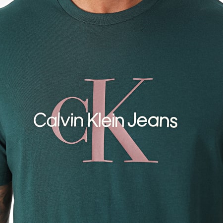 Calvin Klein - T-shirts 40EM286 Donkergroen