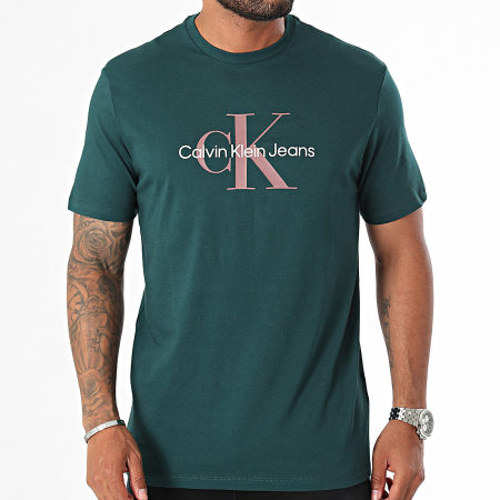 Calvin Klein - Camiseta 40EM286 Verde Oscuro