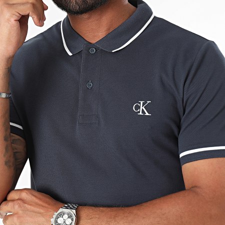 Calvin Klein - Poloshirt 5603 marineblauw met korte mouwen