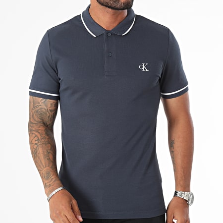 Calvin Klein - Poloshirt 5603 marineblauw met korte mouwen