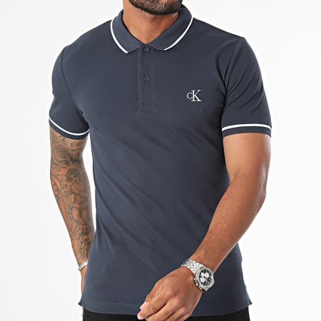 Calvin Klein - Poloshirt 5603 marineblauw met korte mouwen