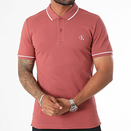 Calvin Klein - Poloshirt met korte mouwen 5603 Baksteenrood