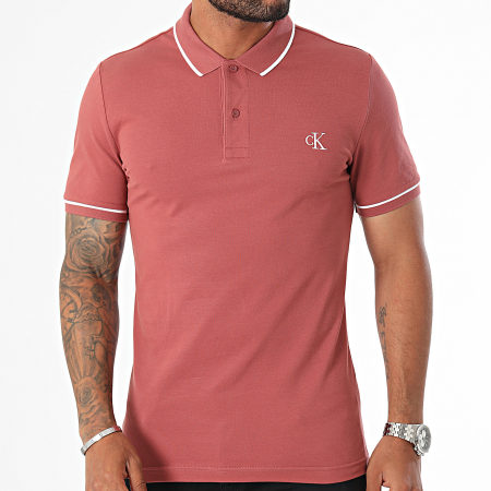 Calvin Klein - Poloshirt met korte mouwen 5603 Baksteenrood