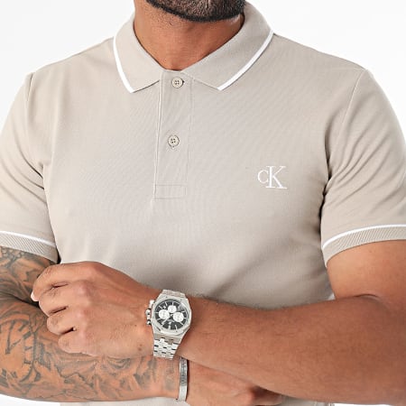 Calvin Klein - Polo de manga corta 5603 Beige