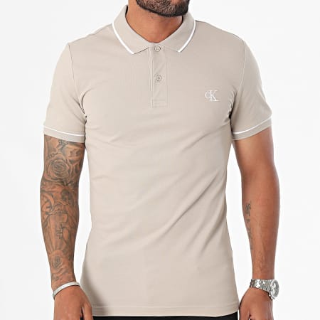 Calvin Klein - Polo de manga corta 5603 Beige