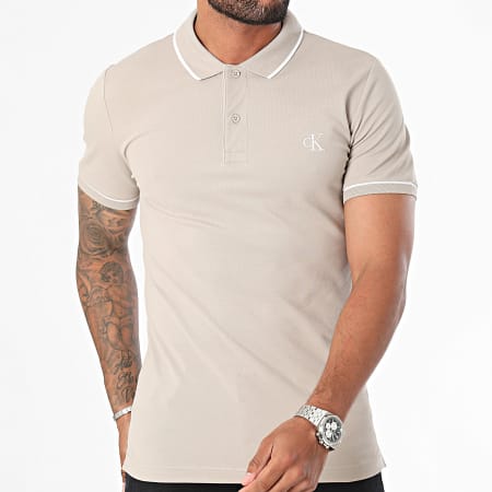 Calvin Klein - Polo de manga corta 5603 Beige