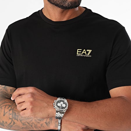 EA7 Emporio Armani - Camiseta 8NPT25-PJVPZ Negro Oro