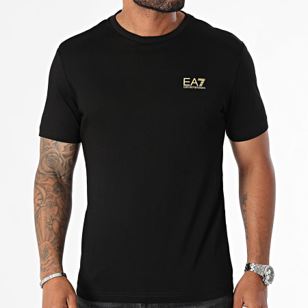 EA7 Emporio Armani - Camiseta 8NPT25-PJVPZ Negro Oro