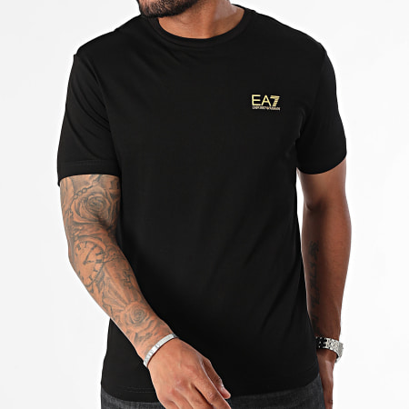 EA7 Emporio Armani - Camiseta 8NPT25-PJVPZ Negro Oro