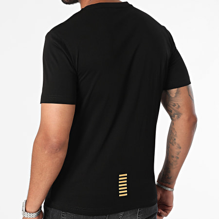 EA7 Emporio Armani - Camiseta 8NPT25-PJVPZ Negro Oro