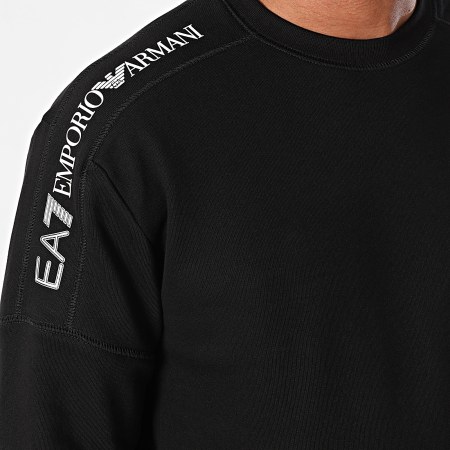 EA7 Emporio Armani - Sudadera de cuello redondo 6DPM11-PJOGZ Negro