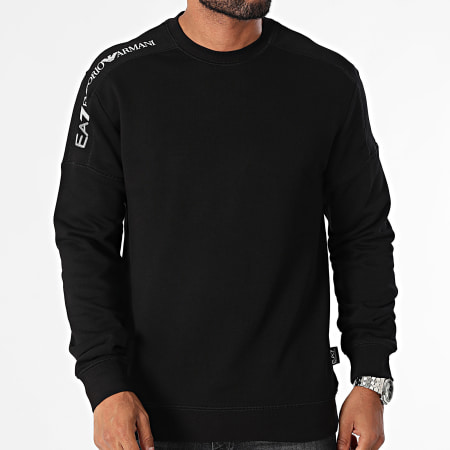 EA7 Emporio Armani - Sudadera de cuello redondo 6DPM11-PJOGZ Negro