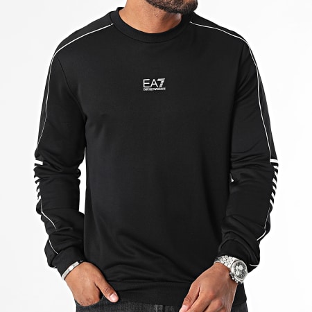 EA7 Emporio Armani - Sudadera con cuello redondo 6DPM05-PJ16Z Negro