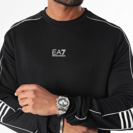 EA7 Emporio Armani - Ronde hals Sweat Top 6DPM05-PJ16Z Zwart