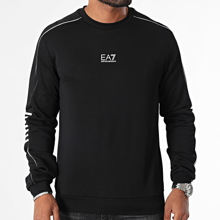 EA7 Emporio Armani - Ronde hals Sweat Top 6DPM05-PJ16Z Zwart