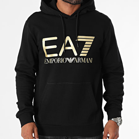 EA7 Emporio Armani - Hoodie 6DPM16-JPSHZ Zwart Goud