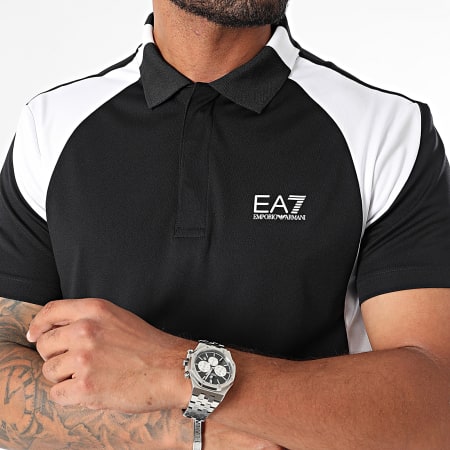 EA7 Emporio Armani - Polo Manga Corta 6DPF06-PJPCZ Negro Blanco