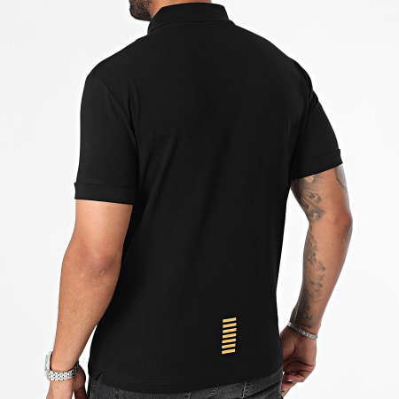 EA7 Emporio Armani - Polo Manga Corta 8NPF14-PJVQZ Negro Oro