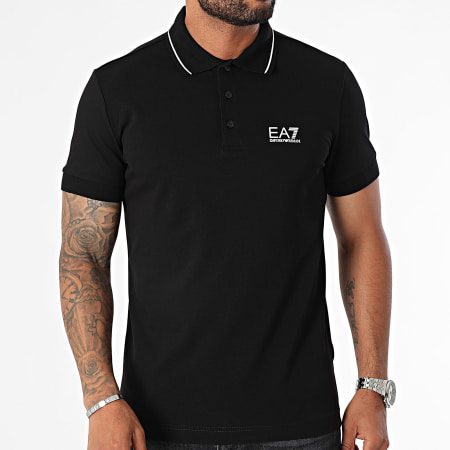 EA7 Emporio Armani - Polo a maniche corte 8NPF16-PJVUZ Nero