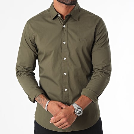 Levi's - Camicia slim a maniche lunghe 86625 verde kaki