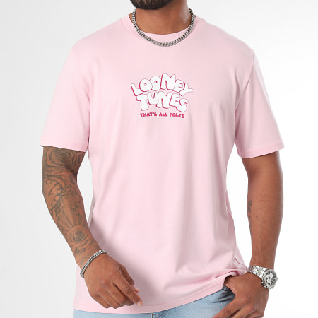 Looney Tunes - T-shirt oversized groot Bubble Bugs Bunny roze