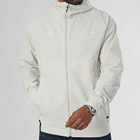 Puma - Sweat Zippé Capuche BMW Motorsport Life Pumatech 627328 Beige